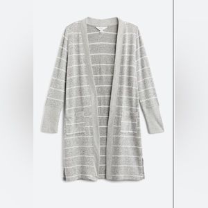 Market & Spruce Brushed Knit Duster Length Cardigan Size Large